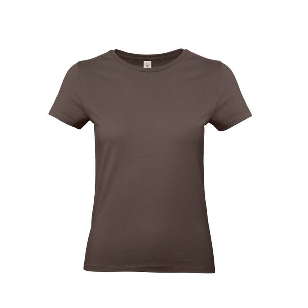 B&C Womens/Ladies E190 T-Shirt / Brown